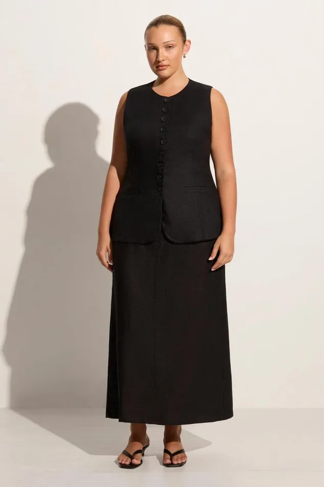 Women Domenico Vest Black Faithfull The Brand Tops Women Domenico Vest Black Faithfull The Brand Tops