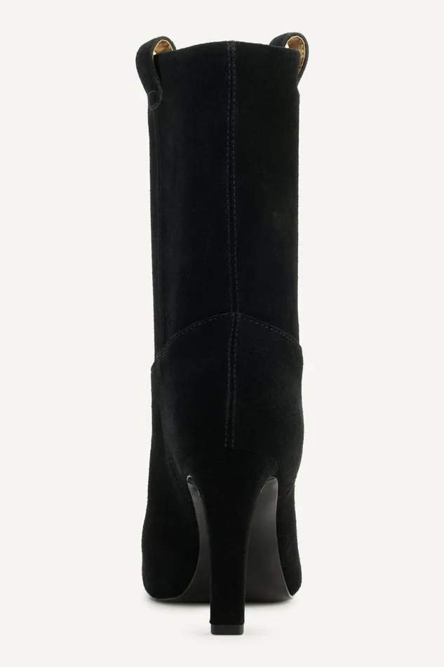 Women Donna Karan Boots And Booties DONNA SLOUCH BOOTIE Black