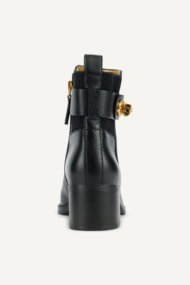 Women Donna Karan Boots And Booties THOMPSON HEELED BOOTIE Black