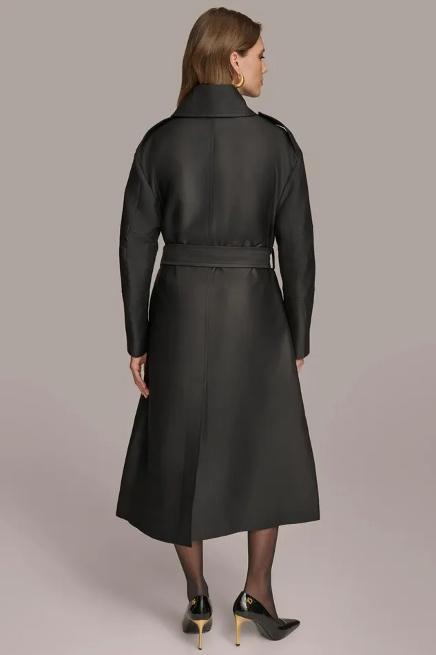 Women Donna Karan Coats And Jackets RAIN JACKET Black