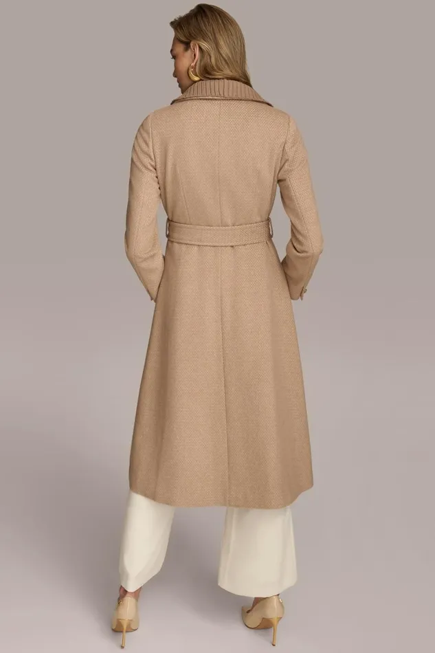 Women Donna Karan Coats And Jackets WOOL COAT Beige