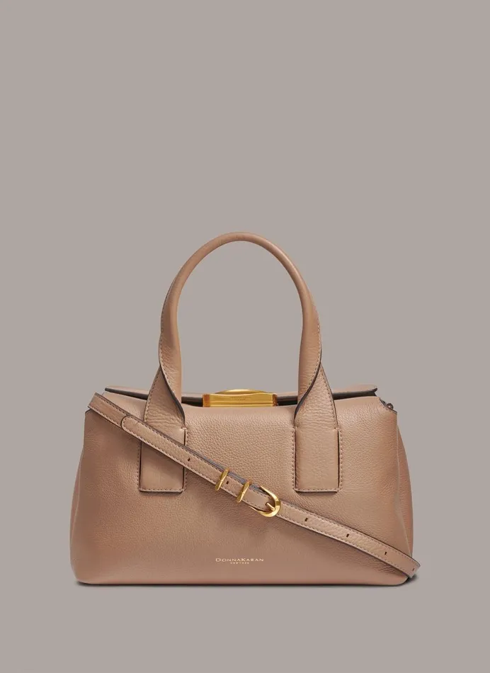 Women Donna Karan Crossbody Bags And Satchels AMAGANSETT SATCHEL BAG Fawn