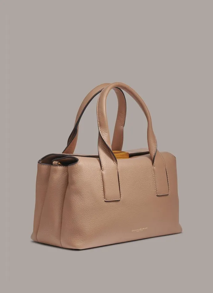 Women Donna Karan Crossbody Bags And Satchels AMAGANSETT SATCHEL BAG Fawn