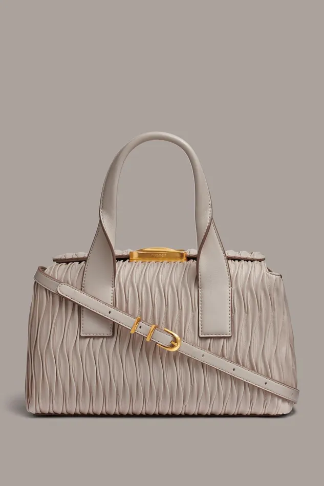 Women Donna Karan Crossbody Bags And Satchels AMAGANSETT SATCHEL BAG Sand