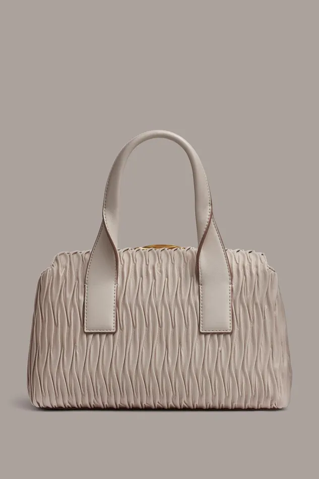Women Donna Karan Crossbody Bags And Satchels AMAGANSETT SATCHEL BAG Sand