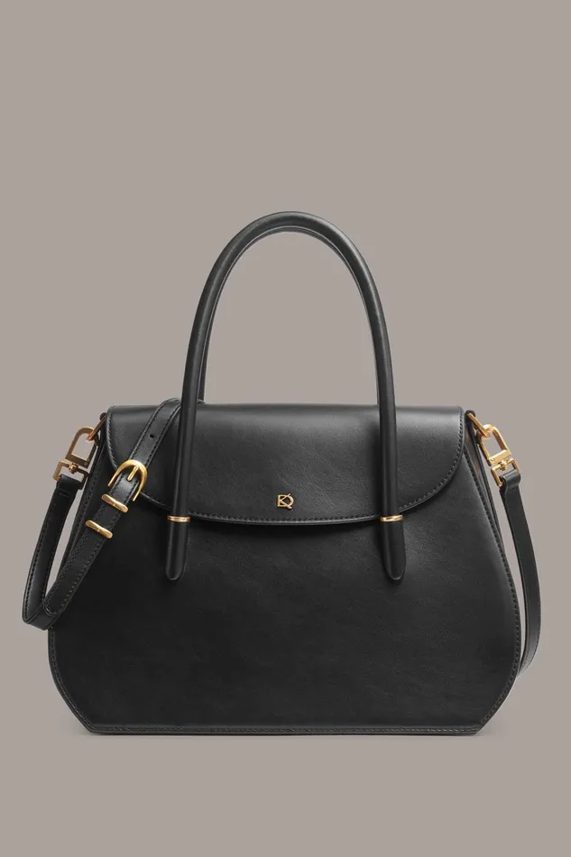 Women Donna Karan Crossbody Bags And Satchels BELLEROSE SATCHEL Black