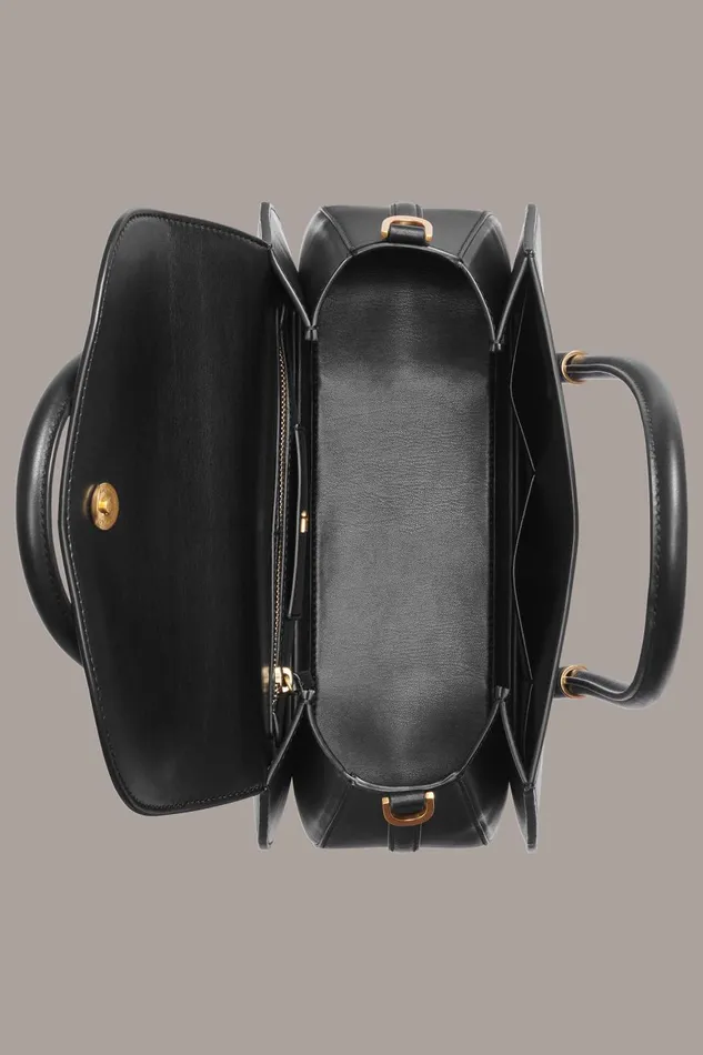 Women Donna Karan Crossbody Bags And Satchels BELLEROSE SATCHEL Black