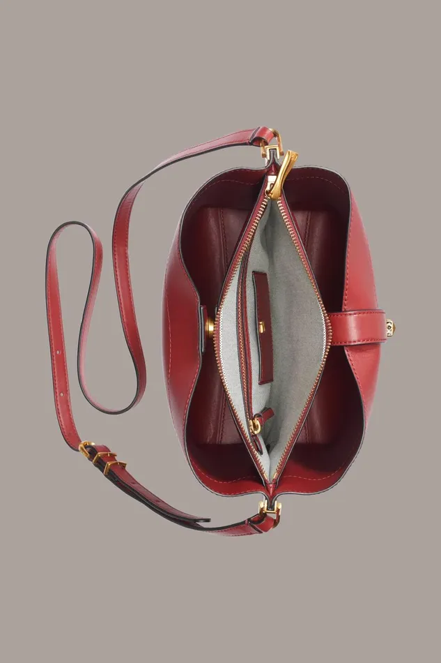 Women Donna Karan Crossbody Bags And Satchels BRIDGEHAMPTON CROSSBODY Claret