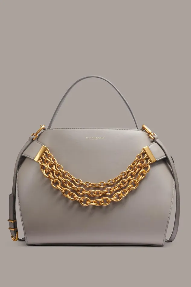 Women Donna Karan Crossbody Bags And Satchels PLANDOME SATCHEL BAG Cloud