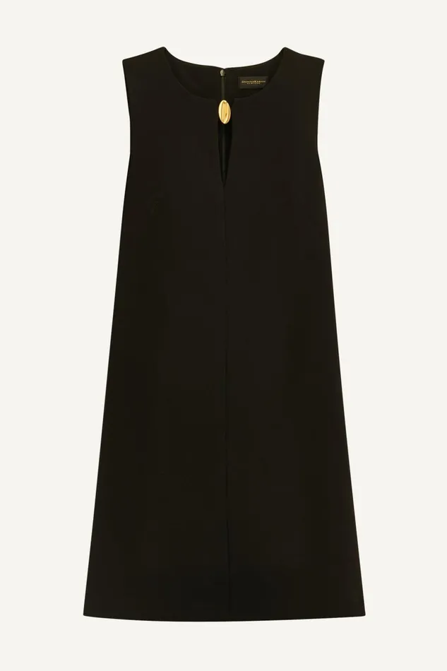 Women Donna Karan Dresses And Jumpsuits ALINE DRESS WITH KEYHOLE Black