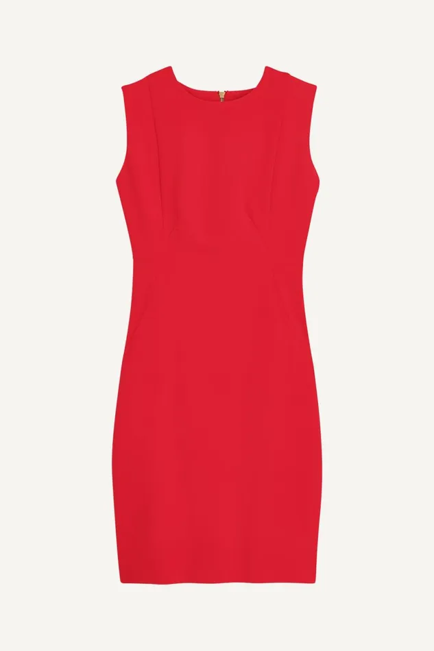 Women Donna Karan Dresses And Jumpsuits CREPE SHEATH DRESS Red