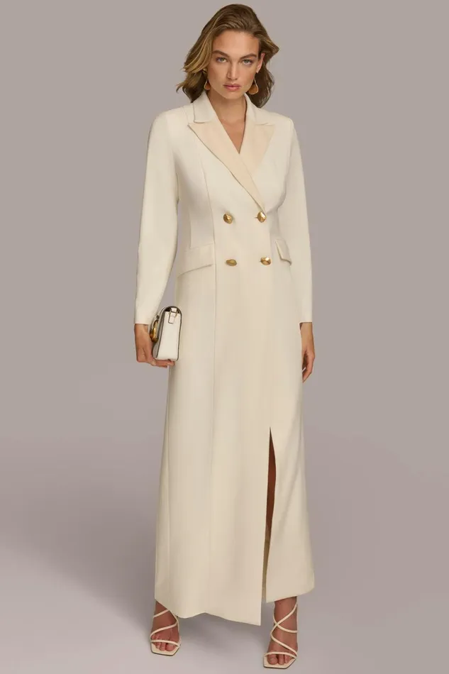 Women Donna Karan Dresses And Jumpsuits MAXI COAT DRESS Pristine