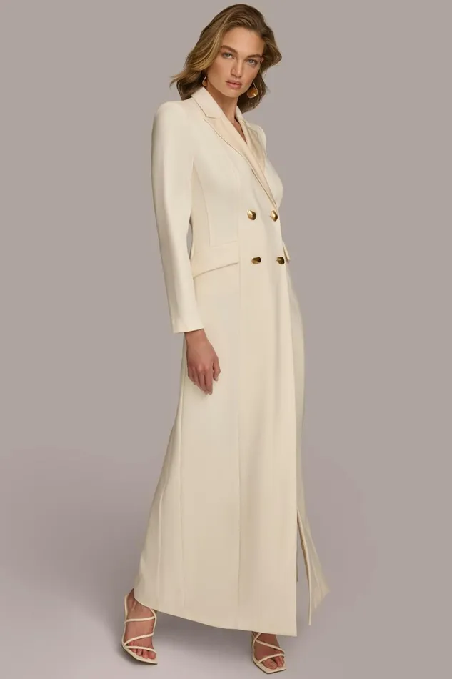 Women Donna Karan Dresses And Jumpsuits MAXI COAT DRESS Pristine