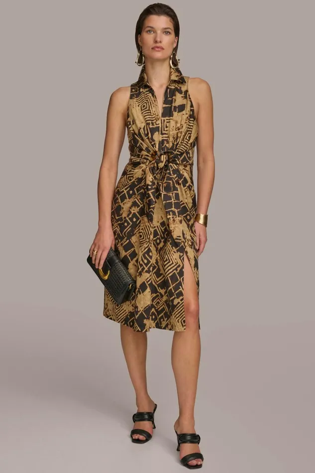 Women Donna Karan Dresses And Jumpsuits TORTOISE HARDWARE KNOT DRESS Blackfawn Women Donna Karan Dresses And Jumpsuits TORTOISE HARDWARE KNOT DRESS Blackfawn