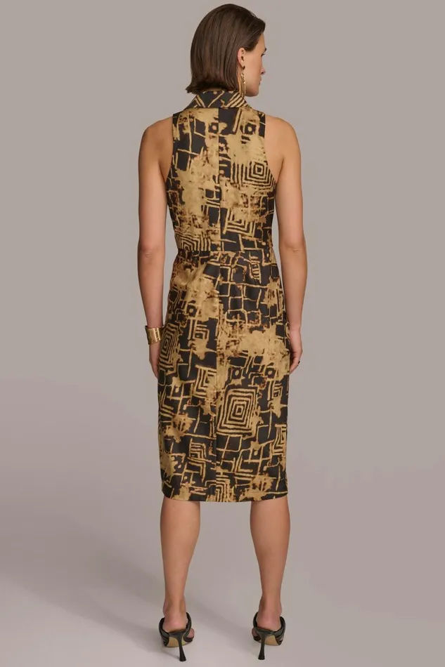 Women Donna Karan Dresses And Jumpsuits TORTOISE HARDWARE KNOT DRESS Blackfawn
