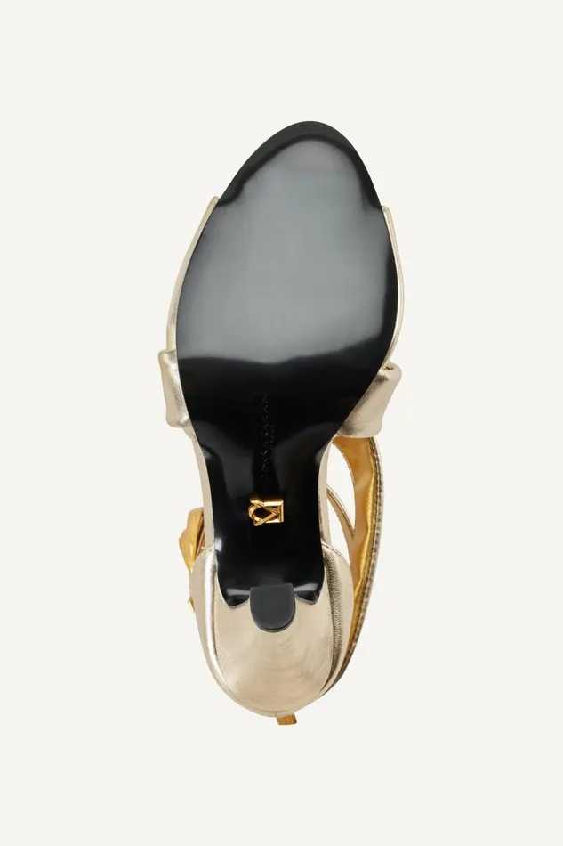 Women Donna Karan Heels And Wedges CLARI STRAPPY SANDAL White Gold