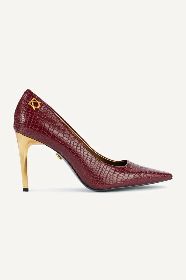 Women Donna Karan Heels And Wedges SAVITA HIGH PUMP Dark Cherry