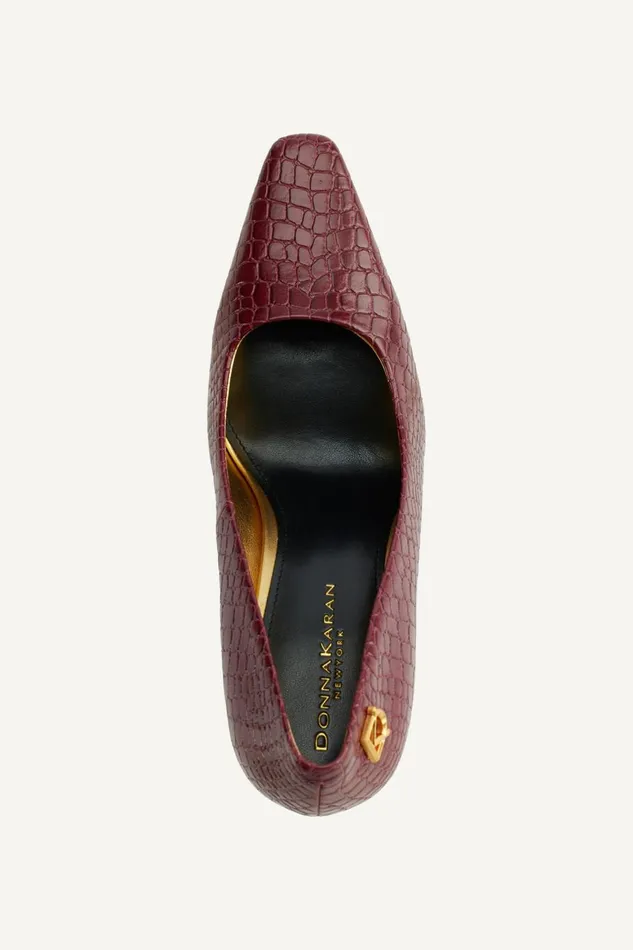 Women Donna Karan Heels And Wedges SAVITA HIGH PUMP Dark Cherry