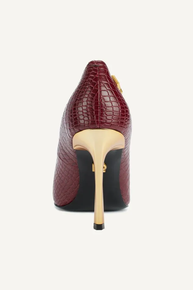 Women Donna Karan Heels And Wedges SAVITA HIGH PUMP Dark Cherry
