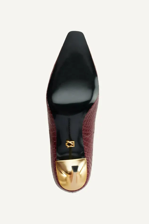 Women Donna Karan Heels And Wedges SAVITA HIGH PUMP Dark Cherry
