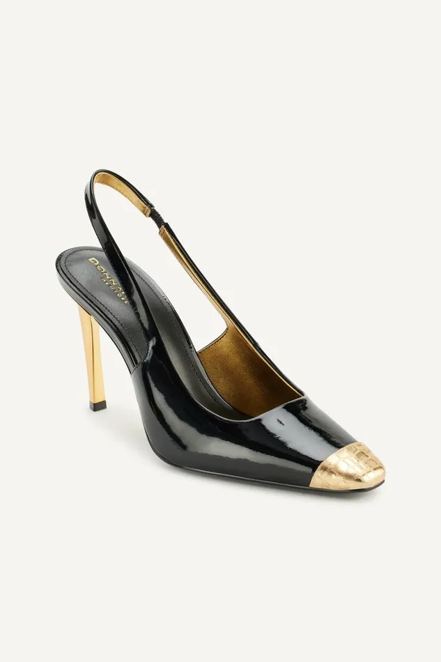 Women Donna Karan Heels And Wedges SAVITA SLINGBACK PUMP Black