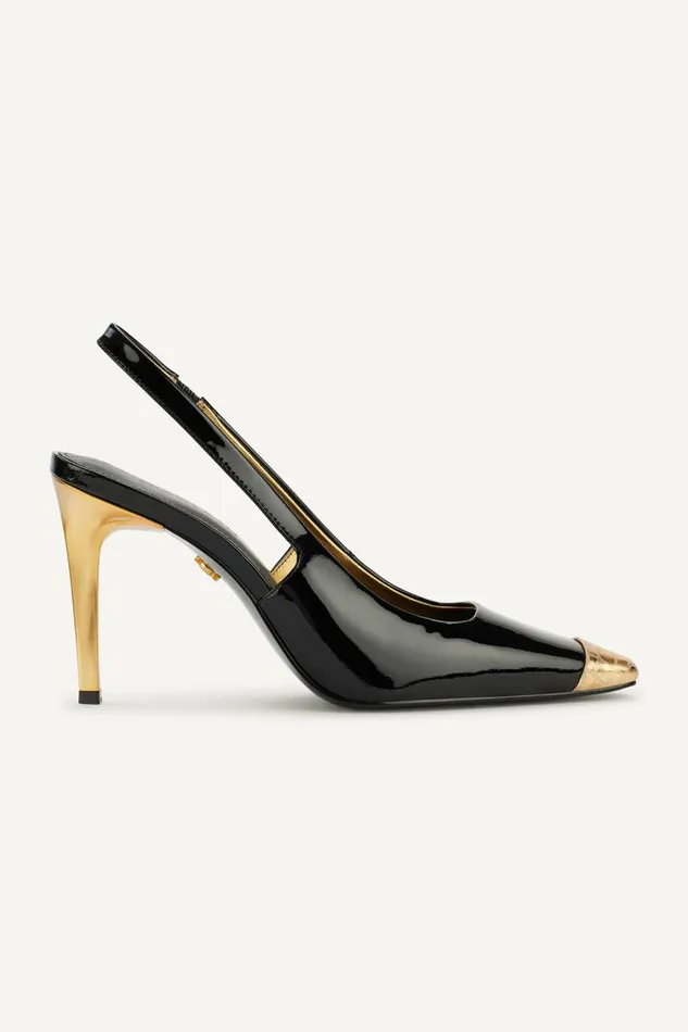Women Donna Karan Heels And Wedges SAVITA SLINGBACK PUMP Black