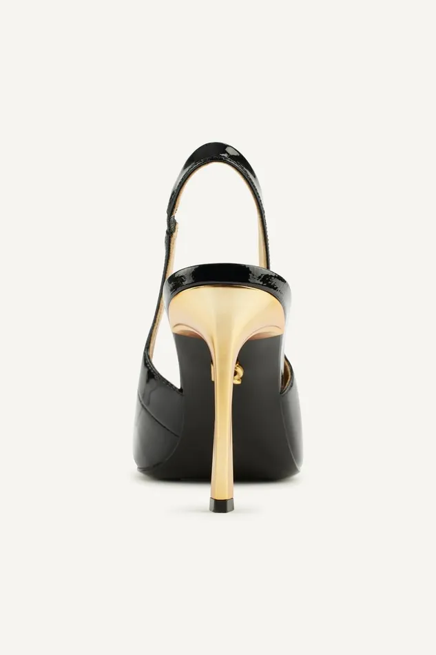 Women Donna Karan Heels And Wedges SAVITA SLINGBACK PUMP Black