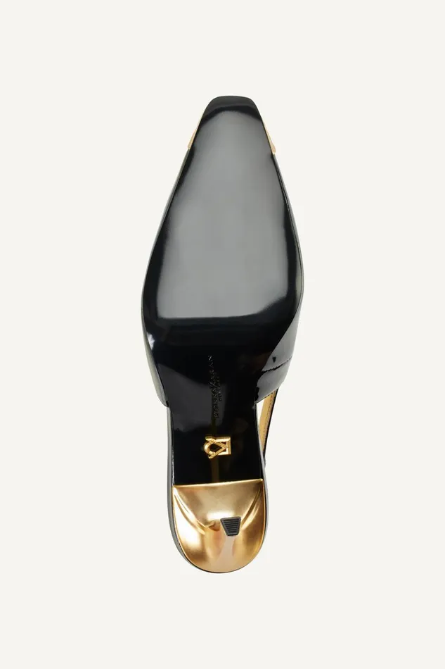Women Donna Karan Heels And Wedges SAVITA SLINGBACK PUMP Black