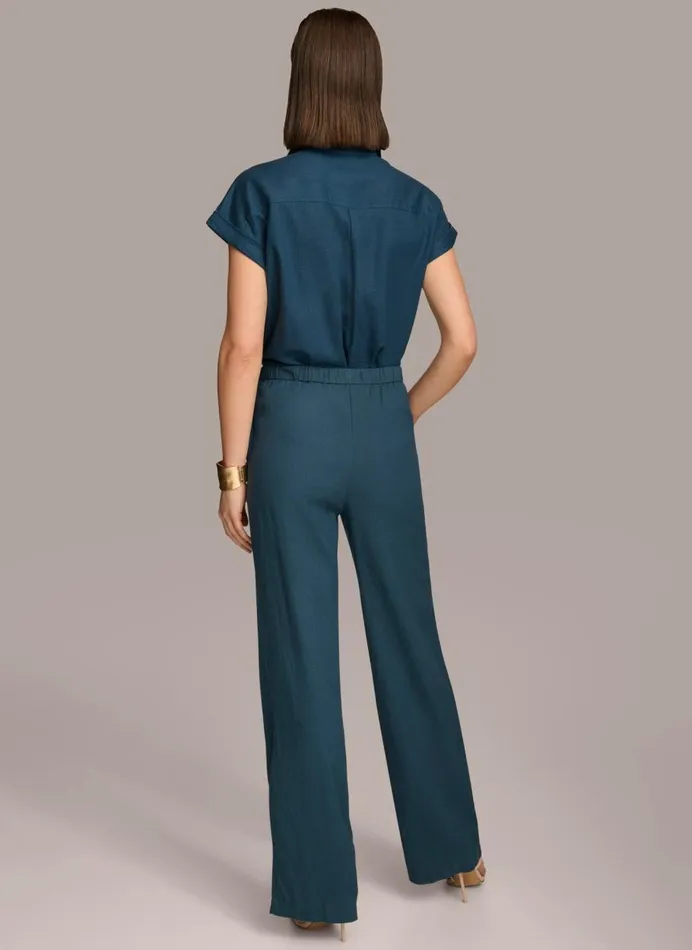 Women Donna Karan Pants DRAWSTRING PANT Tide Navy