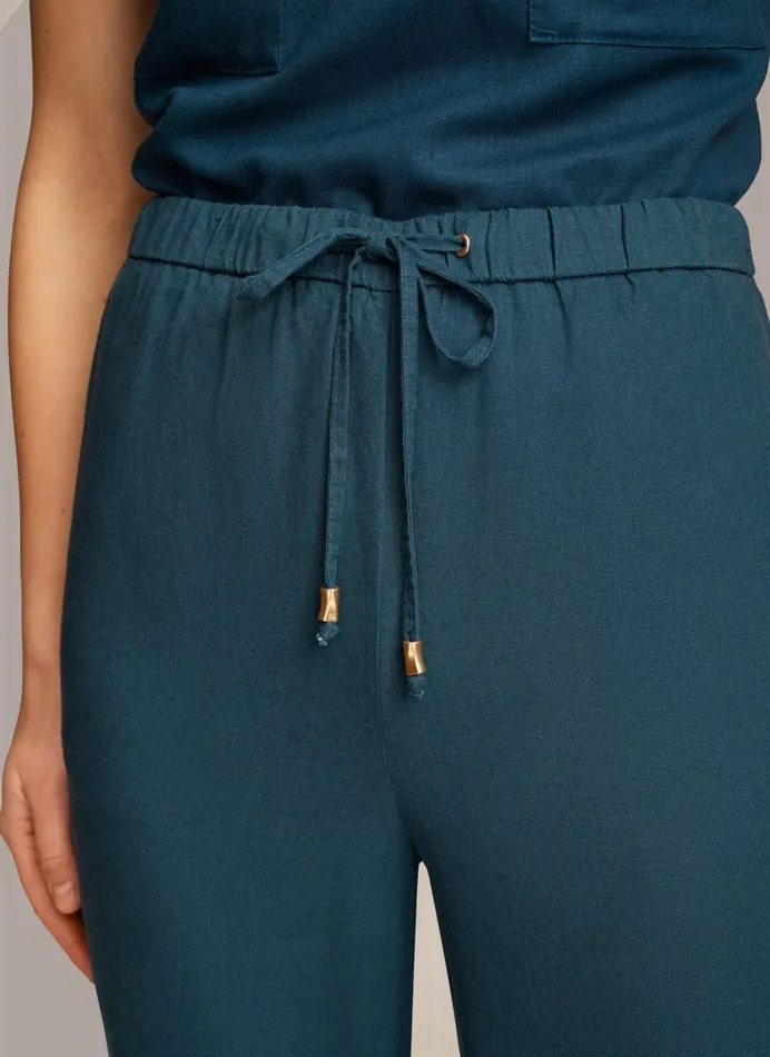 Women Donna Karan Pants DRAWSTRING PANT Tide Navy