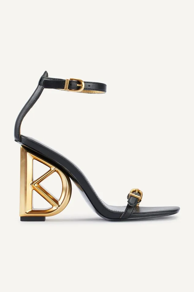 Women Donna Karan Sandals DK ANKLE STRAP SANDAL Black