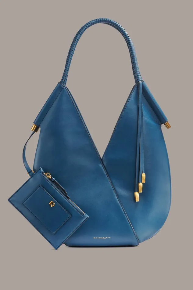 Women Donna Karan Shoulder And Hobo Bags BALDWIN MINI SHOULDER BAG Peacock