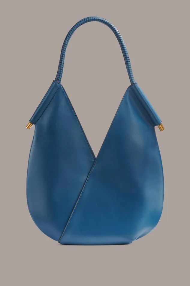 Women Donna Karan Shoulder And Hobo Bags BALDWIN MINI SHOULDER BAG Peacock
