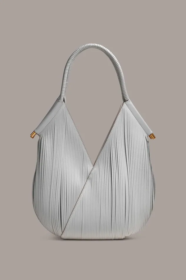 Women Donna Karan Shoulder And Hobo Bags BALDWIN MINI SHOULDER BAG Zinc