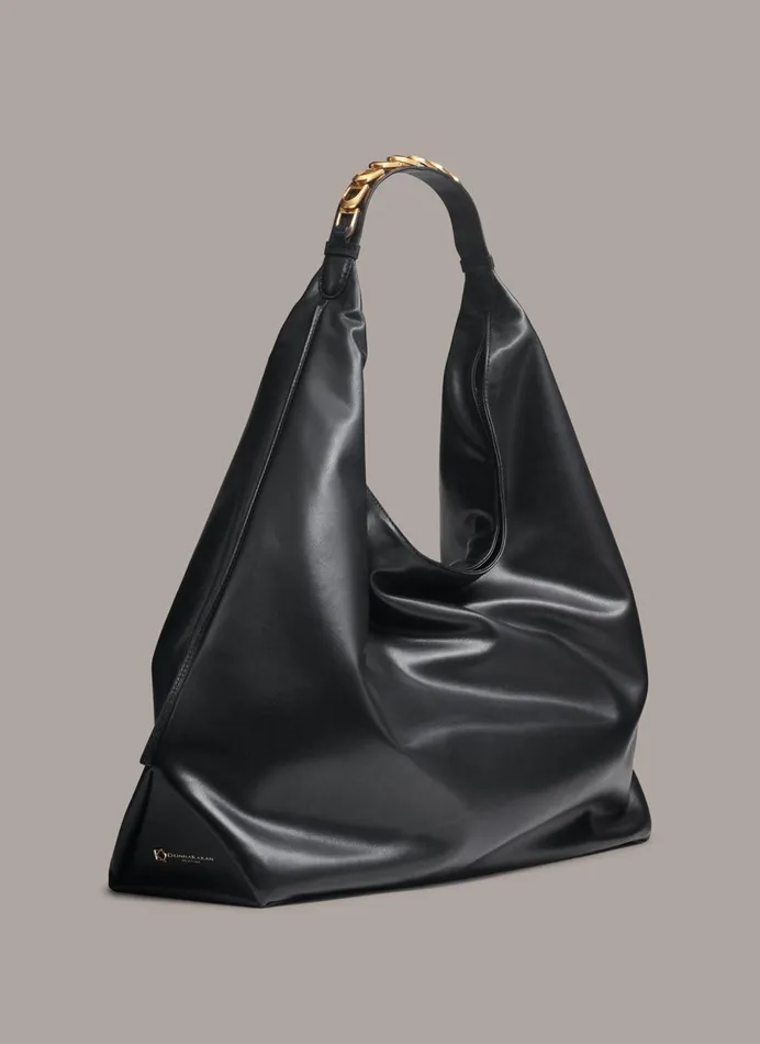 Women Donna Karan Shoulder And Hobo Bags BELLMORE XL HOBO Black