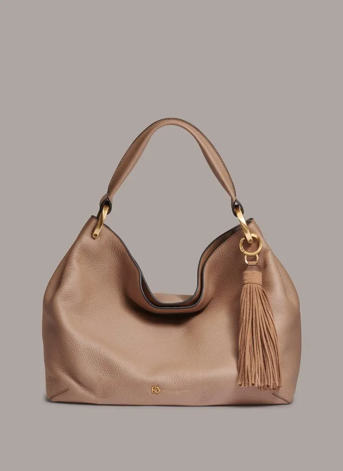 Women Donna Karan Shoulder And Hobo Bags GLENWOOD SHOULDER BAG Fawn