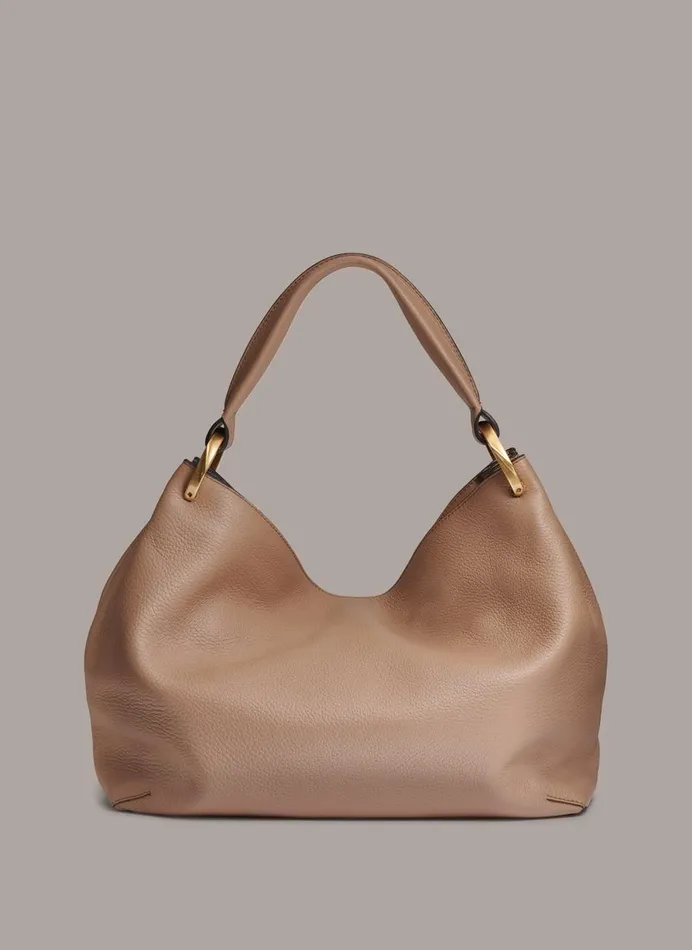 Women Donna Karan Shoulder And Hobo Bags GLENWOOD SHOULDER BAG Fawn