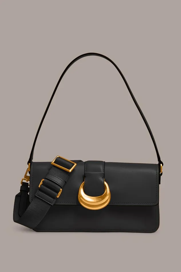 Women Donna Karan Shoulder And Hobo Bags VALLEY STREAM SHOULDER Blackgold