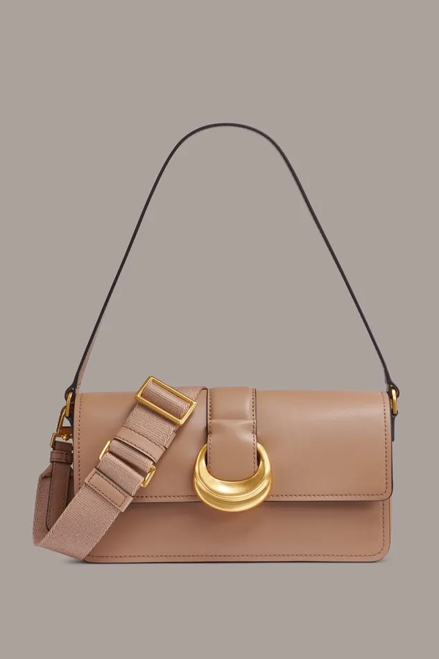 Women Donna Karan Shoulder And Hobo Bags VALLEY STREAM SHOULDER Toaster Almond Women Donna Karan Shoulder And Hobo Bags VALLEY STREAM SHOULDER Toaster Almond