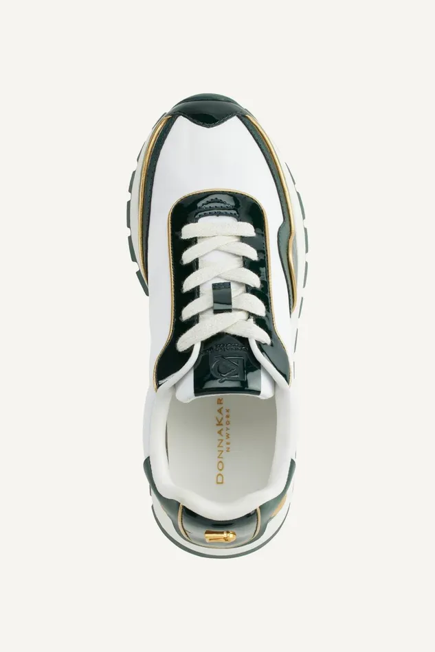 Women Donna Karan Sneakers BINX LACE UP SNEAKER Whiteforest Green