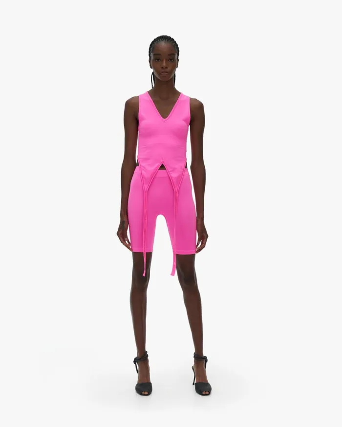 Women Double Bra Disco Pink Helmut Lang TShirts and Sweatshirts