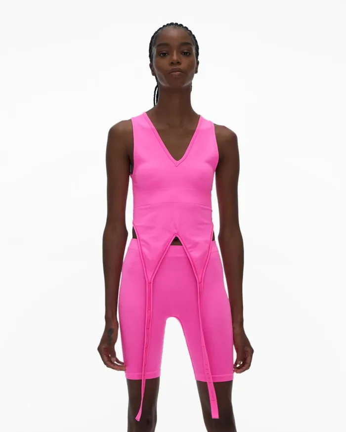 Women Double Bra Disco Pink Helmut Lang TShirts and Sweatshirts