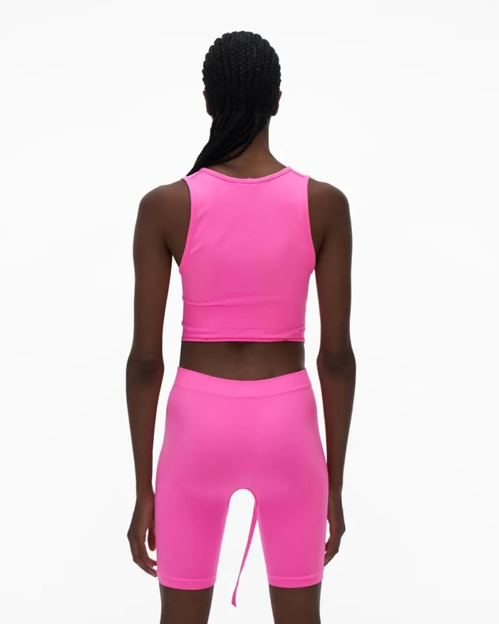 Women Double Bra Disco Pink Helmut Lang TShirts and Sweatshirts