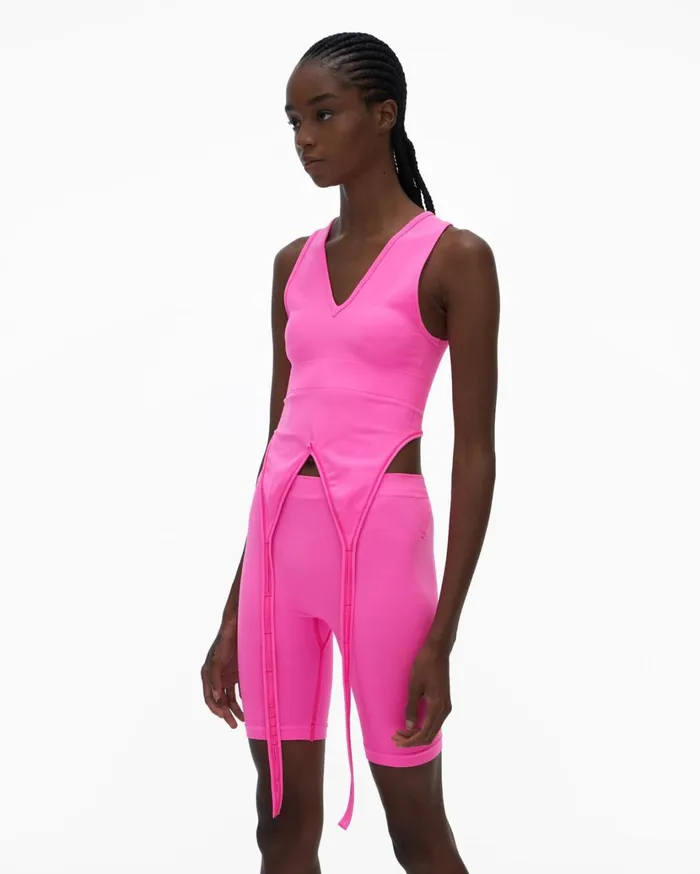 Women Double Bra Disco Pink Helmut Lang TShirts and Sweatshirts