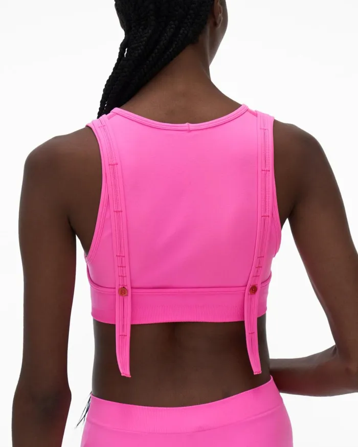 Women Double Bra Disco Pink Helmut Lang TShirts and Sweatshirts