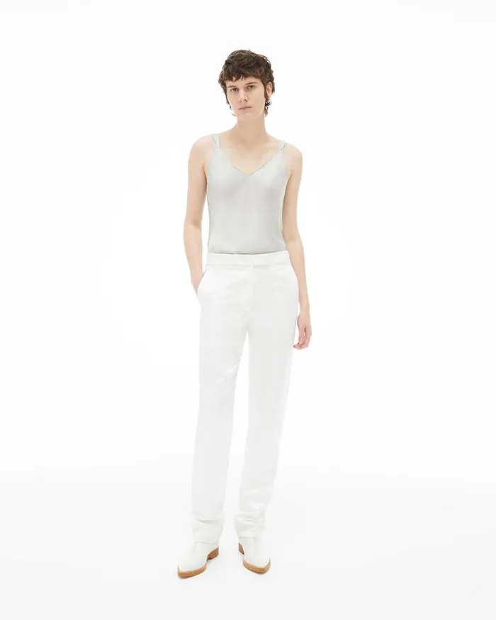 Women Double Strap Slip Top Cement Helmut Lang Tops