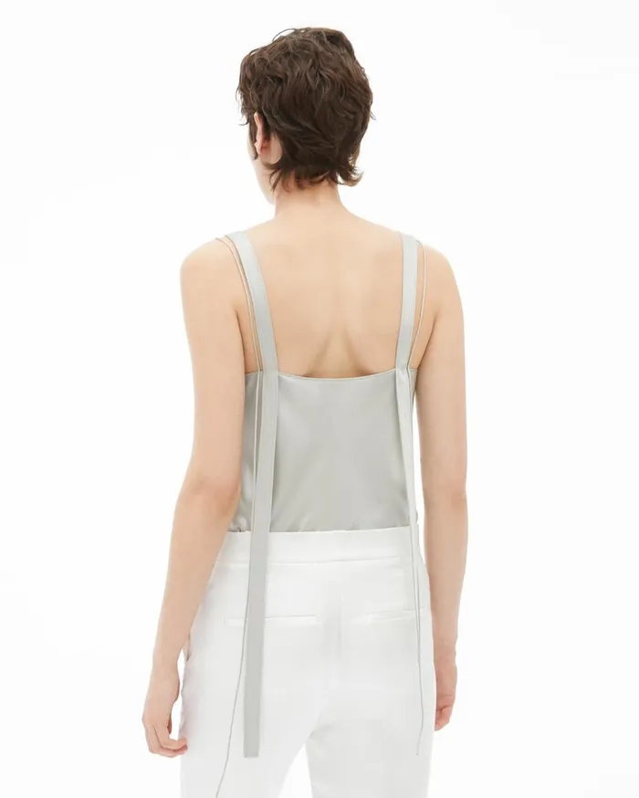 Women Double Strap Slip Top Cement Helmut Lang Tops