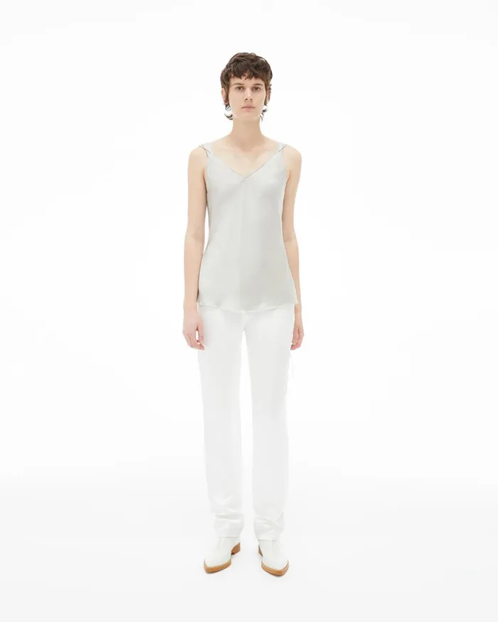 Women Double Strap Slip Top Cement Helmut Lang Tops