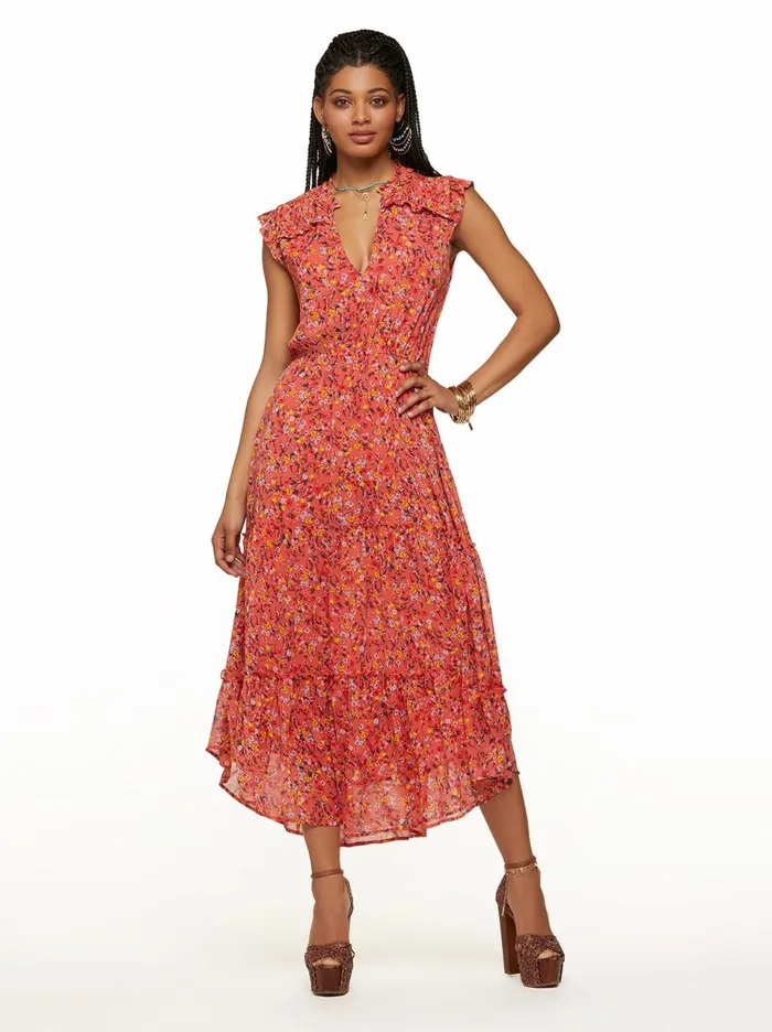 Women Dresses Jessica Simpson Katie Dress In Acrylic Ditsy Acrylic Ditsy