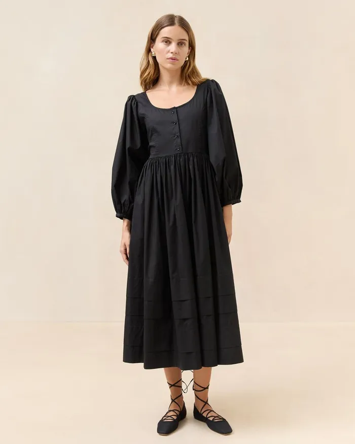 Women Dresses Loeffler Randall Diane Black Cotton Dress